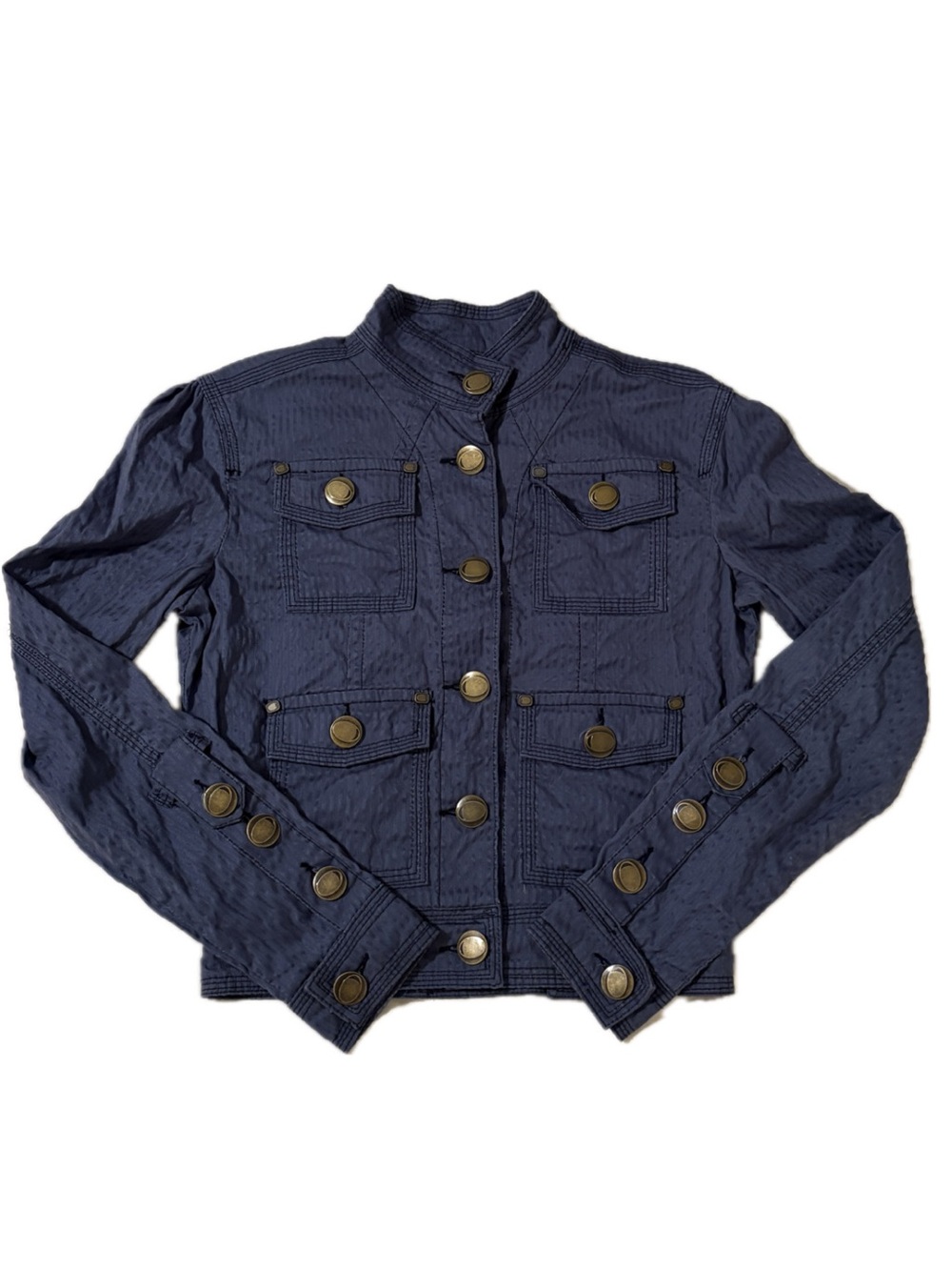 Light Blue coquette jacket military style